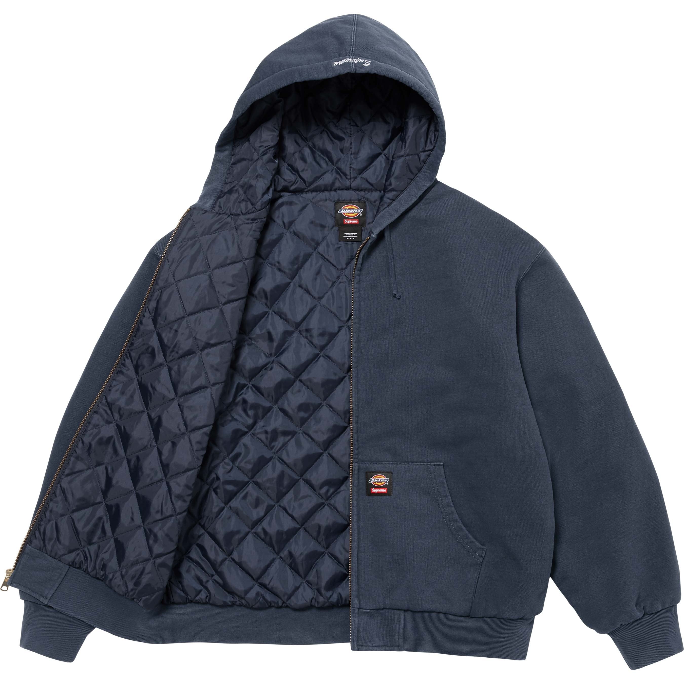 Supreme®/Dickies® Quilted Lined Zip Up Hooded Sweatshirt view 22